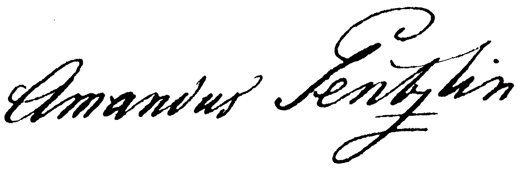 Unterschrift Amandus
